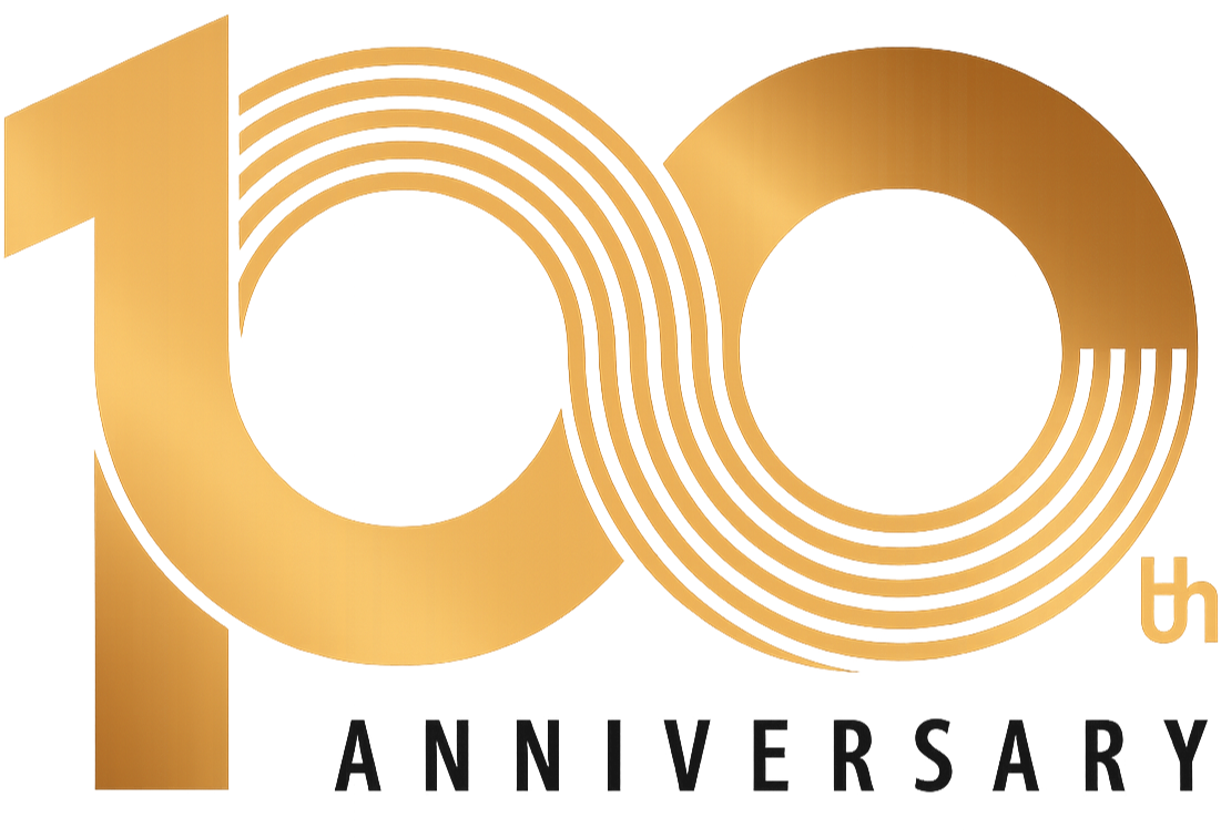 株式会社武蔵ブライダルズ100周年ロゴ